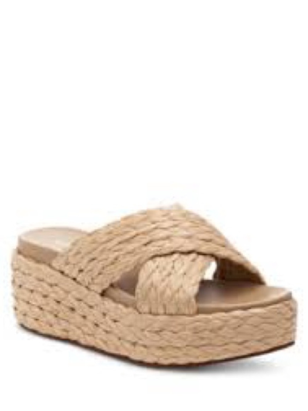 J/Slides Women's Quiver Crossover Espadrille Platform Slide Sandals, Size 6